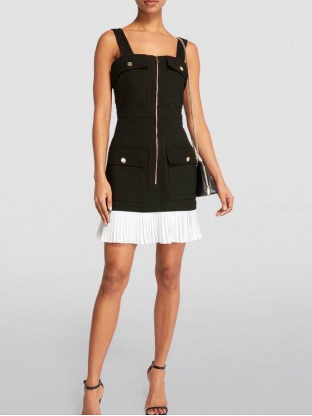 Sandro Black Textured Dress